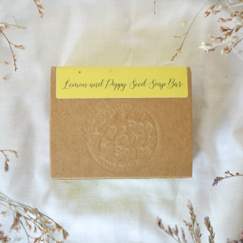 Lemon & Poppy Seed Soap Bar by Bee Clean